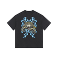 Struck by Lightning Vintage Washed Oversized Cotton T-Shirt