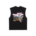 Manifest Destiny Raw Edge Cotton Tank Top