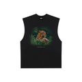 Big Cat Raw Edge Cotton Tank Top