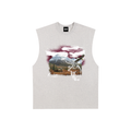 Manifest Destiny Raw Edge Cotton Tank Top
