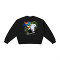 Birds of Paradise Boxy Fleece Crewneck Sweatshirt