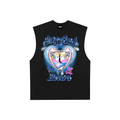 Long Beach is for Lovers Raw Edge Cotton Tank Top