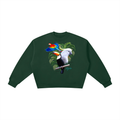 Birds of Paradise Boxy Fleece Crewneck Sweatshirt