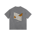 Monarch Vintage Washed Oversized Cotton T-Shirt