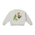 Birds of Paradise Boxy Fleece Crewneck Sweatshirt