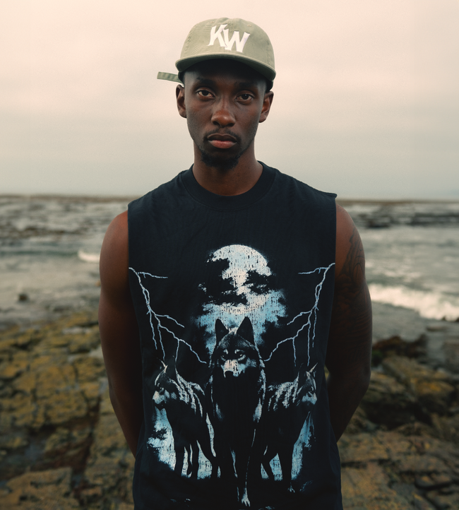 Wolf Pack Heavy Faded Cut Off Tank