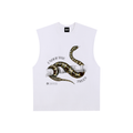 Anaconda Raw Edge Cotton Tank Top
