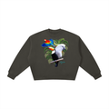 Birds of Paradise Boxy Fleece Crewneck Sweatshirt