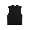 Surrounded Raw Edge Cotton Tank Top