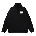 Kingdom Wildlife Logo Quarter-Zip Drop Shoulder Sweatshirt