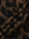 Stay Wild Leopard Drawstring Shorts