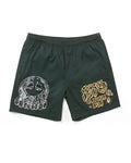 SAVANNAH EMERALD GREEN NYLON SHORTS