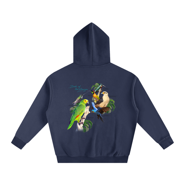 Birds of Paradise Oversize Fleeced Hoodie