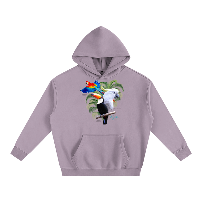 Birds of Paradise Oversize Fleeced Hoodie