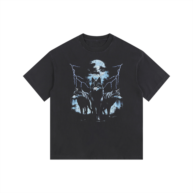 Surrounded Vintage Washed Oversized Cotton T-Shirt