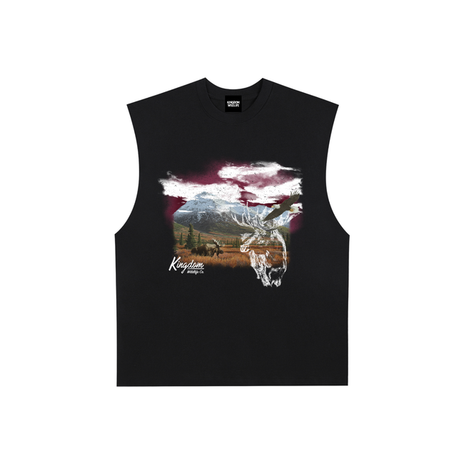 Manifest Destiny Raw Edge Cotton Tank Top