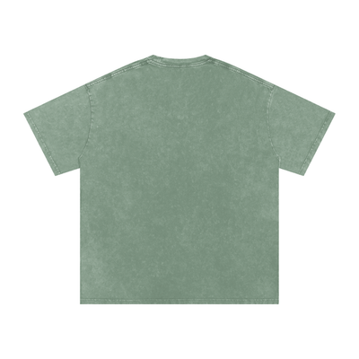 Big Cat Snow Washed Oversized Cotton T-Shirt