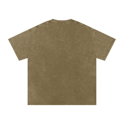 Big Cat Snow Washed Oversized Cotton T-Shirt