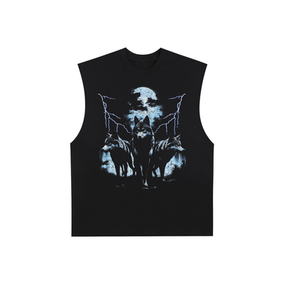 Surrounded Raw Edge Cotton Tank Top