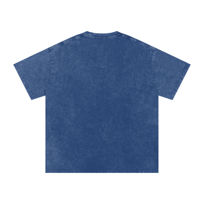 Big Cat Snow Washed Oversized Cotton T-Shirt