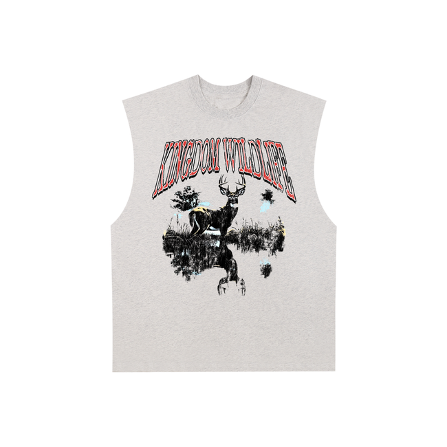 Reflection Raw Edge Cotton Tank Top