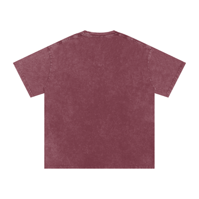 Big Cat Snow Washed Oversized Cotton T-Shirt
