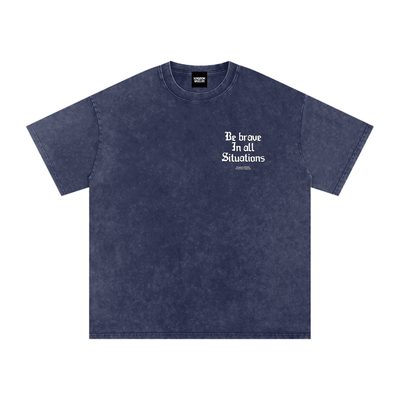 Panther Snow Washed Oversized Cotton T-Shirt