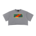 Tree Frog Women's Snow Washed Raw Edge Crop Top