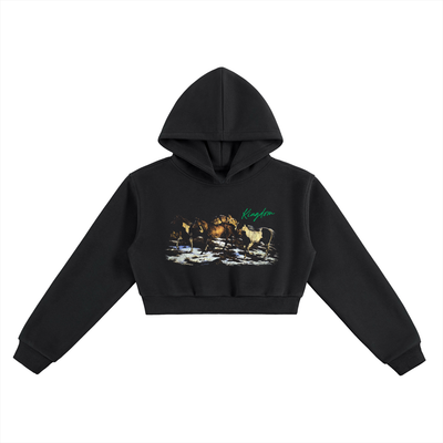 Wild Horse Essential Cropped Hoodie