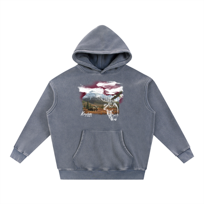 Manifest Destiny Snow Wash Fleece Oversize Hoodie
