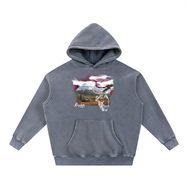 Manifest Destiny Snow Wash Fleece Oversize Hoodie