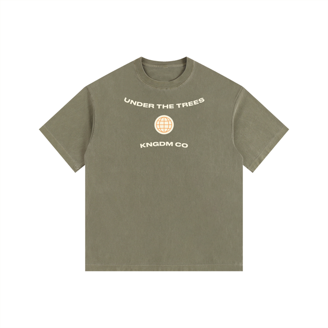 Monarch Vintage Washed Oversized Cotton T-Shirt