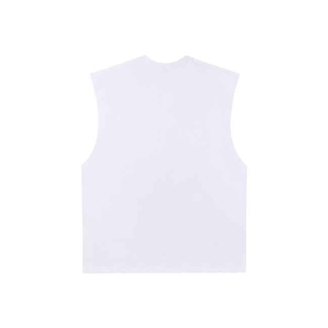 Anaconda Raw Edge Cotton Tank Top