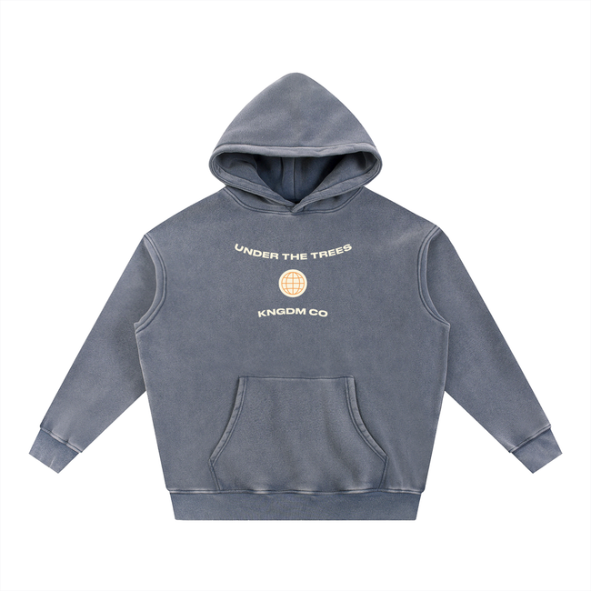 Monarch Snow Wash Fleece Oversize Hoodie