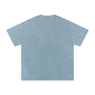 Big Cat Snow Washed Oversized Cotton T-Shirt