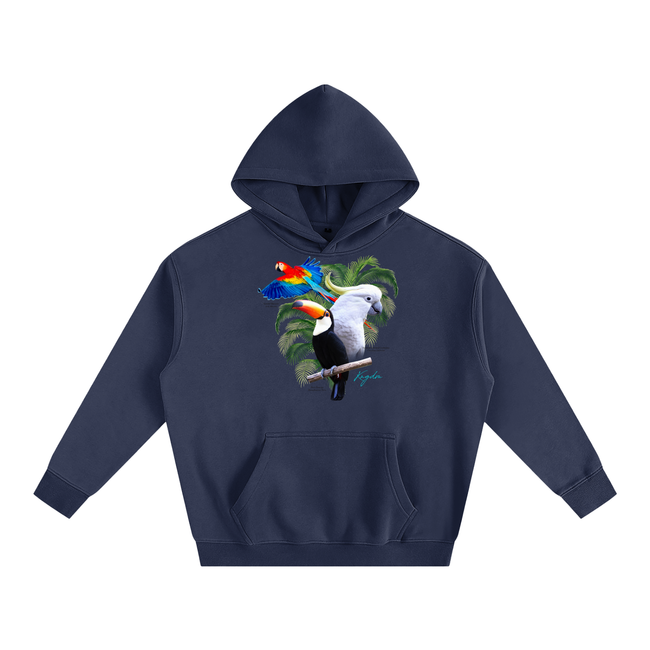 Birds of Paradise Oversize Fleeced Hoodie