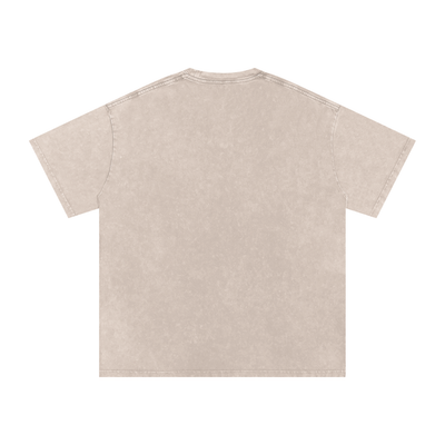 Big Cat Snow Washed Oversized Cotton T-Shirt
