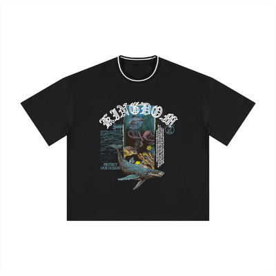 Protect Our Oceans Boxy Ribbed T-Shirt
