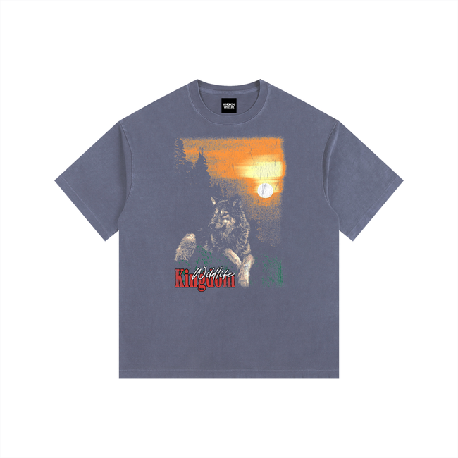 Dusk Vintage Washed Oversized Cotton T-Shirt