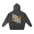 Monarch Snow Wash Fleece Oversize Hoodie