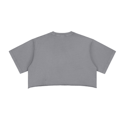 Tree Frog Women's Snow Washed Raw Edge Crop Top