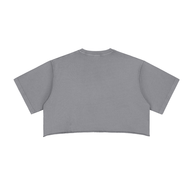 Tree Frog Women's Snow Washed Raw Edge Crop Top