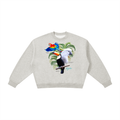Birds of Paradise Boxy Fleece Crewneck Sweatshirt