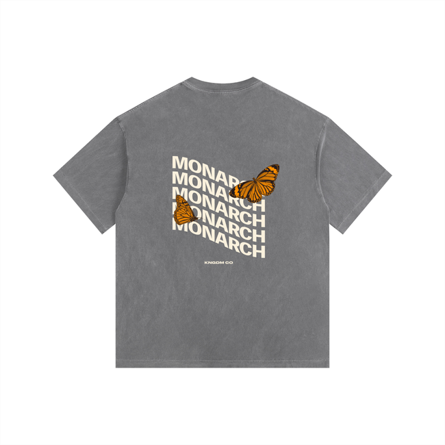 Monarch Vintage Washed Oversized Cotton T-Shirt