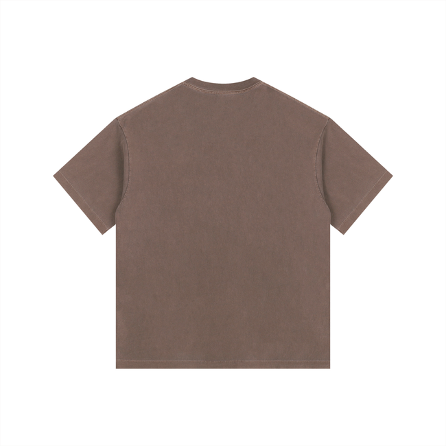 Kingdom Wildlife Logo Vintage Washed Oversized Cotton T-Shirt