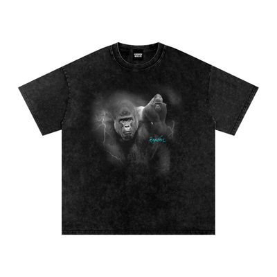 Gorilla Snow Washed Oversized Cotton T-Shirt
