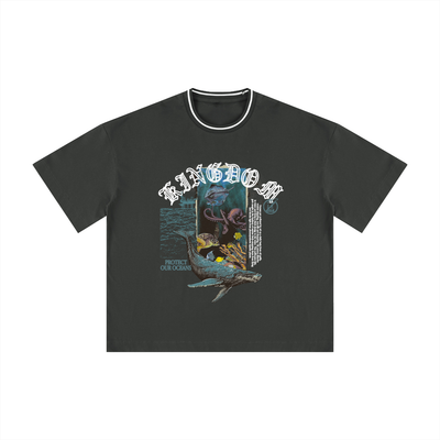 Protect Our Oceans Boxy Ribbed T-Shirt