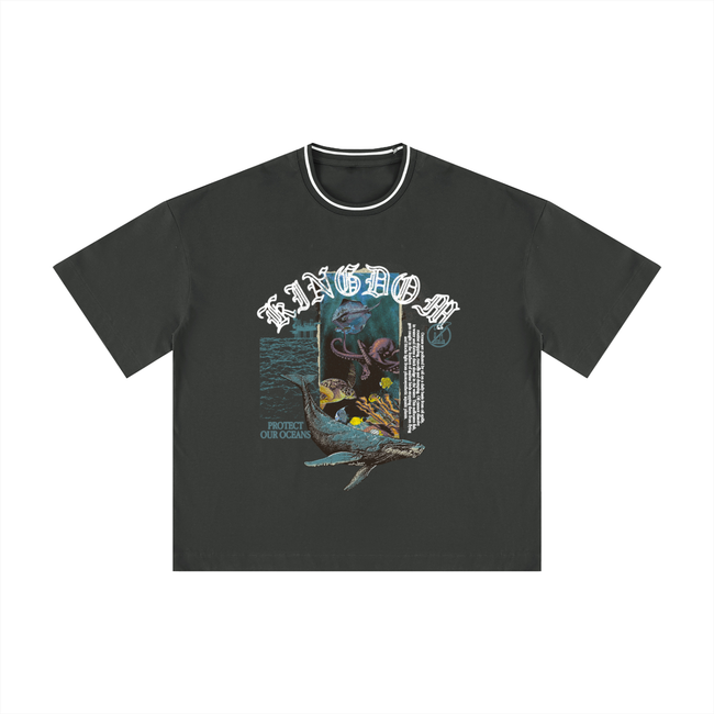 Protect Our Oceans Boxy Ribbed T-Shirt