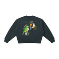 Birds of Paradise Boxy Fleece Crewneck Sweatshirt
