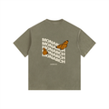 Monarch Vintage Washed Oversized Cotton T-Shirt